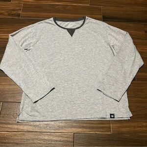 The‎ White Company Qatar Airways Long Sleeve Shirt Large Gray